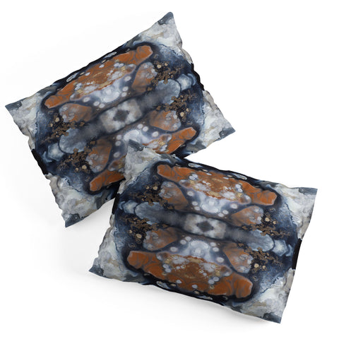 Crystal Schrader Copper and Steel Pillow Shams