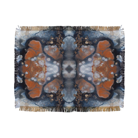 Crystal Schrader Copper and Steel Throw Blanket
