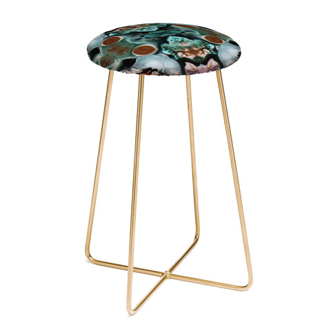 Crystal Schrader Emerald Wings Counter Stool