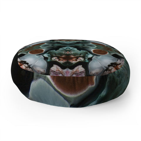 Crystal Schrader Emerald Wings Floor Pillow Round