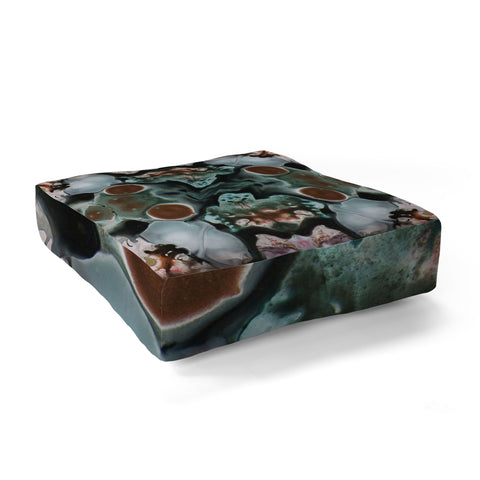 Crystal Schrader Emerald Wings Floor Pillow Square