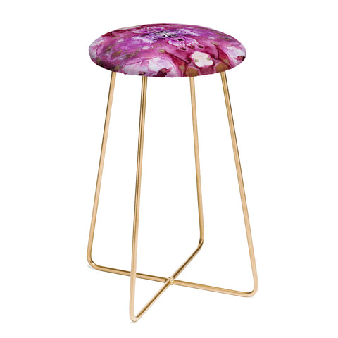 Crystal Schrader Infinity Orchid Counter Stool