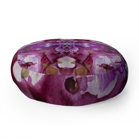 Crystal Schrader Infinity Orchid Floor Pillow Round