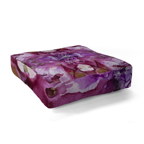 Crystal Schrader Infinity Orchid Floor Pillow Square
