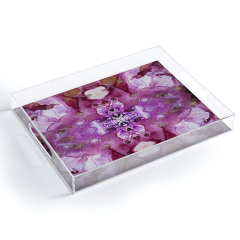 Crystal Schrader Infinity Orchid Acrylic Tray