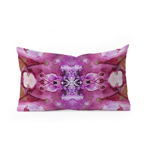 Crystal Schrader Infinity Orchid Oblong Throw Pillow
