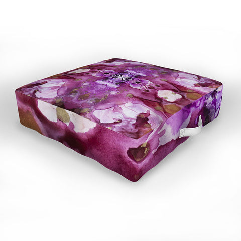 Crystal Schrader Infinity Orchid Outdoor Floor Cushion