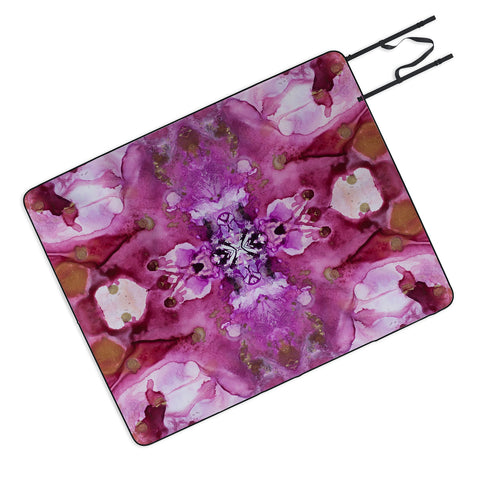 Crystal Schrader Infinity Orchid Picnic Blanket