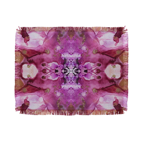 Crystal Schrader Infinity Orchid Throw Blanket