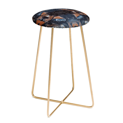 Crystal Schrader Iron Ore Counter Stool