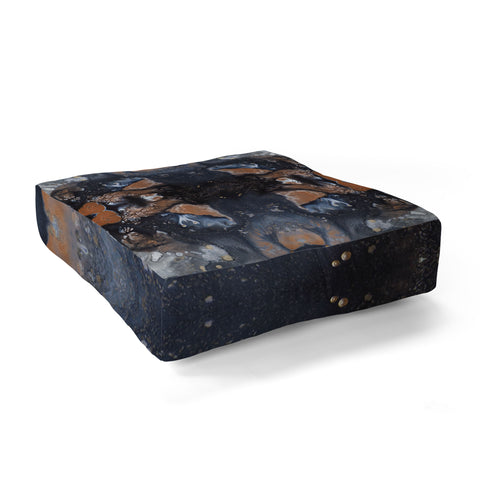 Crystal Schrader Iron Ore Floor Pillow Square