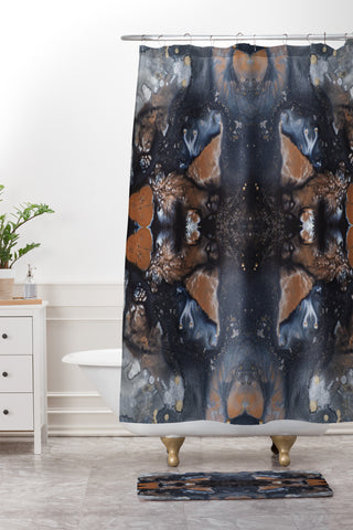 Crystal Schrader Iron Ore Shower Curtain And Mat