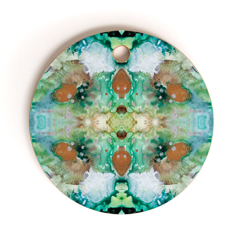Crystal Schrader Mermaid Cove Cutting Board Round