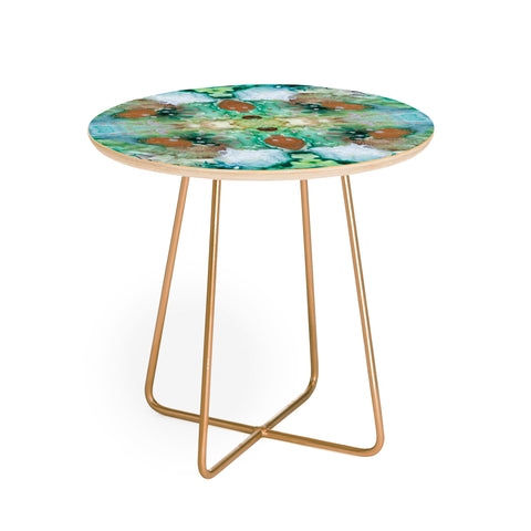 Crystal Schrader Mermaid Cove Round Side Table