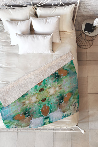 Crystal Schrader Mermaid Cove Fleece Throw Blanket