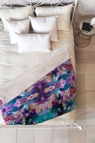 Crystal Schrader Ocean Depths Fleece Throw Blanket