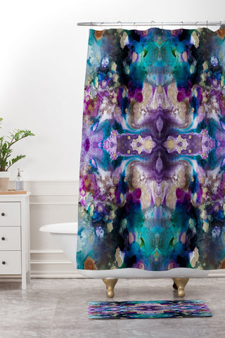 Crystal Schrader Ocean Depths Shower Curtain And Mat