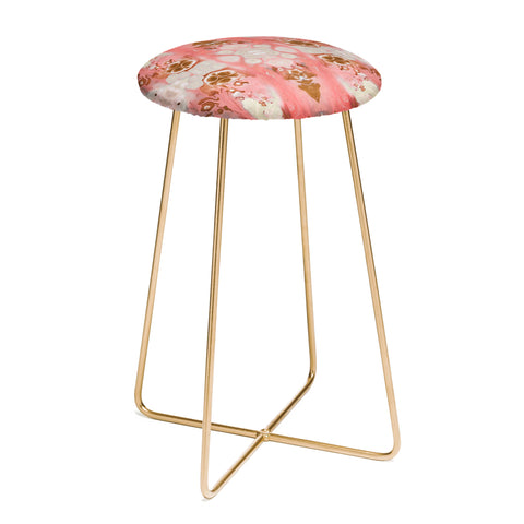 Crystal Schrader Peaches and Cream Counter Stool