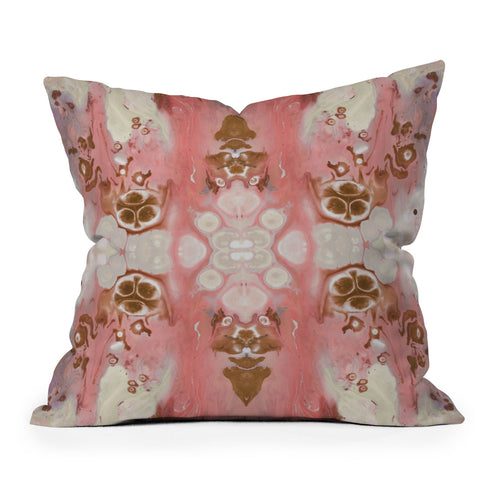 Crystal Schrader Peaches and Cream Throw Pillow