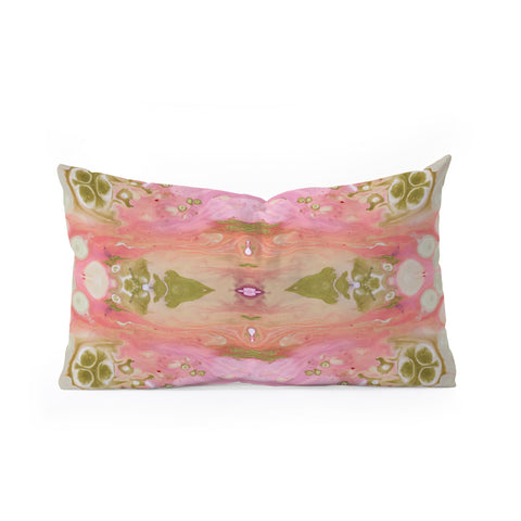 Crystal Schrader Pink Bubblegum Oblong Throw Pillow