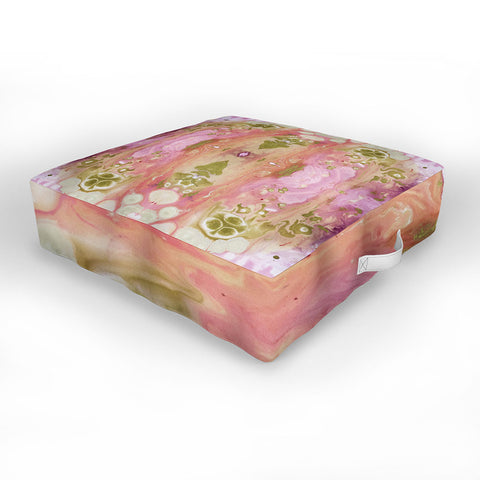 Crystal Schrader Pink Bubblegum Outdoor Floor Cushion