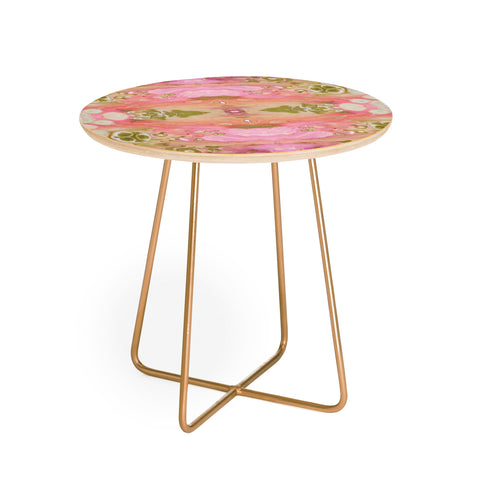 Crystal Schrader Pink Bubblegum Round Side Table