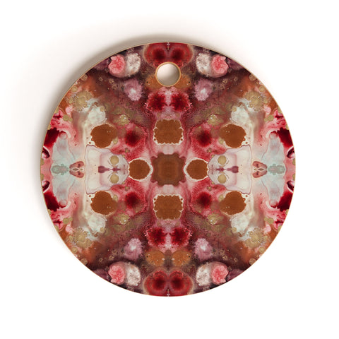 Crystal Schrader Raspberry Pie Cutting Board Round