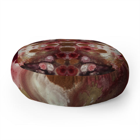 Crystal Schrader Raspberry Pie Floor Pillow Round