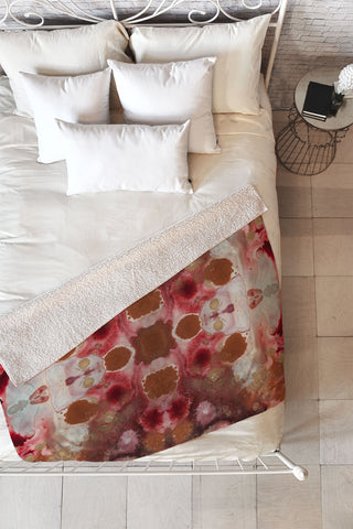 Crystal Schrader Raspberry Pie Fleece Throw Blanket