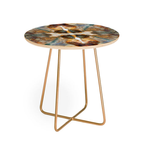 Crystal Schrader Rusty Patina Round Side Table