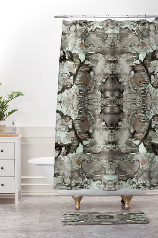 Crystal Schrader Sage Forest Shower Curtain And Mat