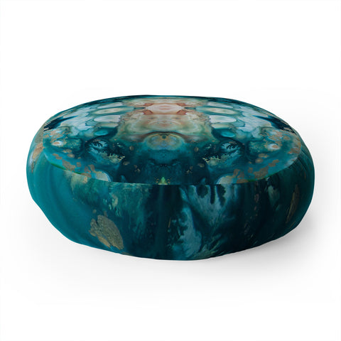 Crystal Schrader Sea Garden Floor Pillow Round