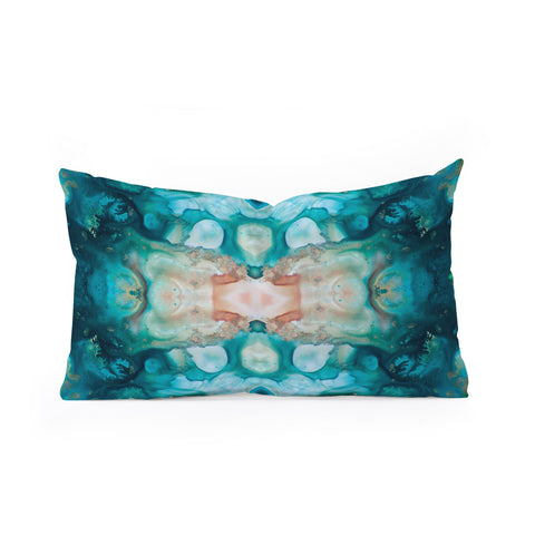 Crystal Schrader Sea Garden Oblong Throw Pillow