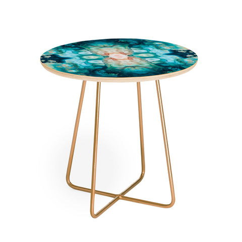 Crystal Schrader Sea Garden Round Side Table