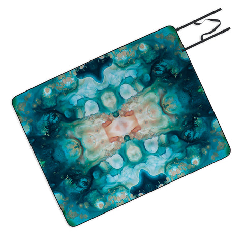 Crystal Schrader Sea Garden Picnic Blanket