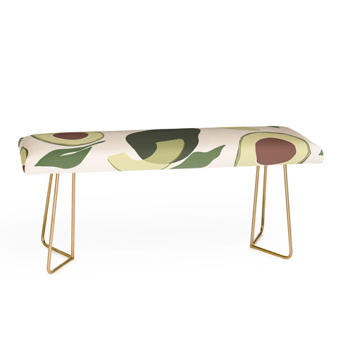 Cuss Yeah Designs Abstract Avocado Pattern Bench
