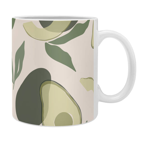 Cuss Yeah Designs Abstract Avocado Pattern Coffee Mug