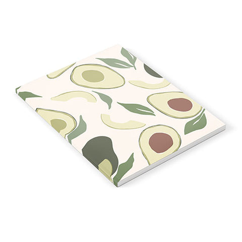 Cuss Yeah Designs Abstract Avocado Pattern Notebook