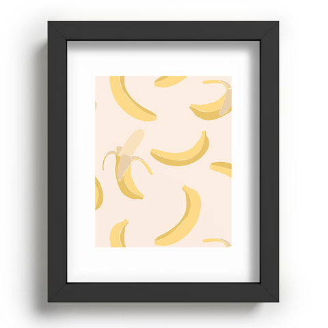 Cuss Yeah Designs Abstract Banana Pattern Recessed Framing Rectangle