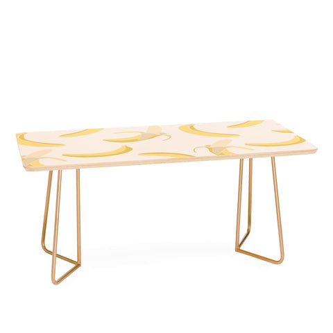 Cuss Yeah Designs Abstract Banana Pattern Coffee Table