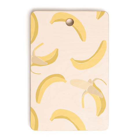 Cuss Yeah Designs Abstract Banana Pattern Cutting Board Rectangle