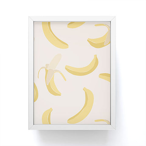 Cuss Yeah Designs Abstract Banana Pattern Framed Mini Art Print