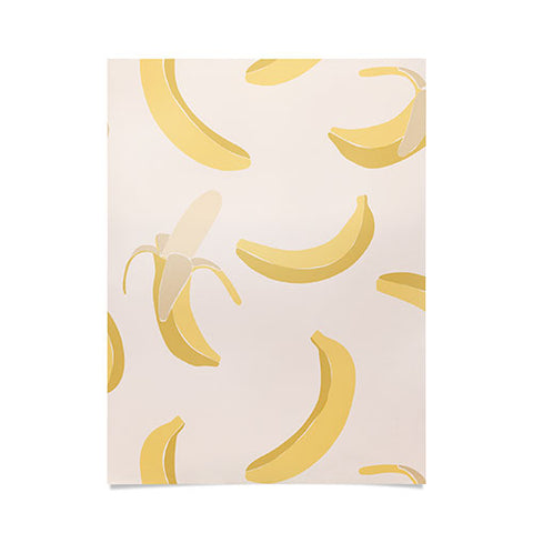 Cuss Yeah Designs Abstract Banana Pattern Poster