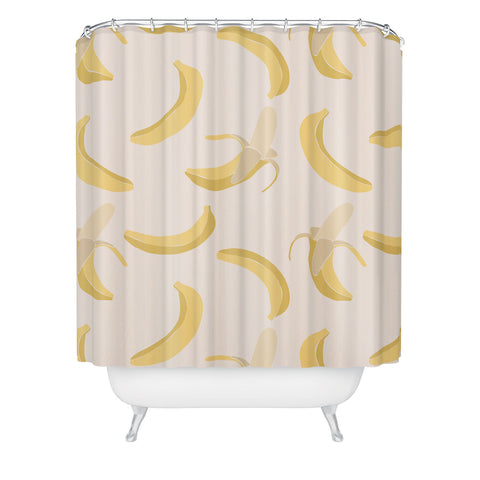 Cuss Yeah Designs Abstract Banana Pattern Shower Curtain