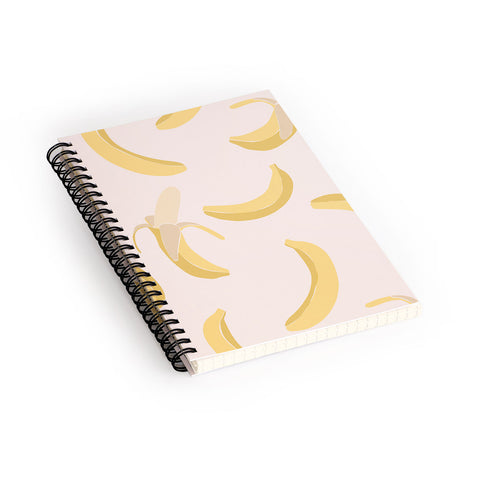 Cuss Yeah Designs Abstract Banana Pattern Spiral Notebook
