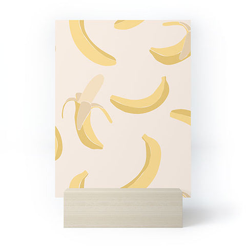 Cuss Yeah Designs Abstract Banana Pattern Mini Art Print