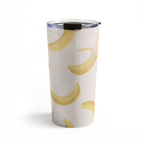Cuss Yeah Designs Abstract Banana Pattern Travel Mug