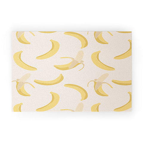 Cuss Yeah Designs Abstract Banana Pattern Welcome Mat