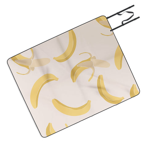 Cuss Yeah Designs Abstract Banana Pattern Picnic Blanket