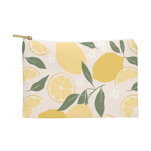 Cuss Yeah Designs Abstract Lemon Pattern Pouch